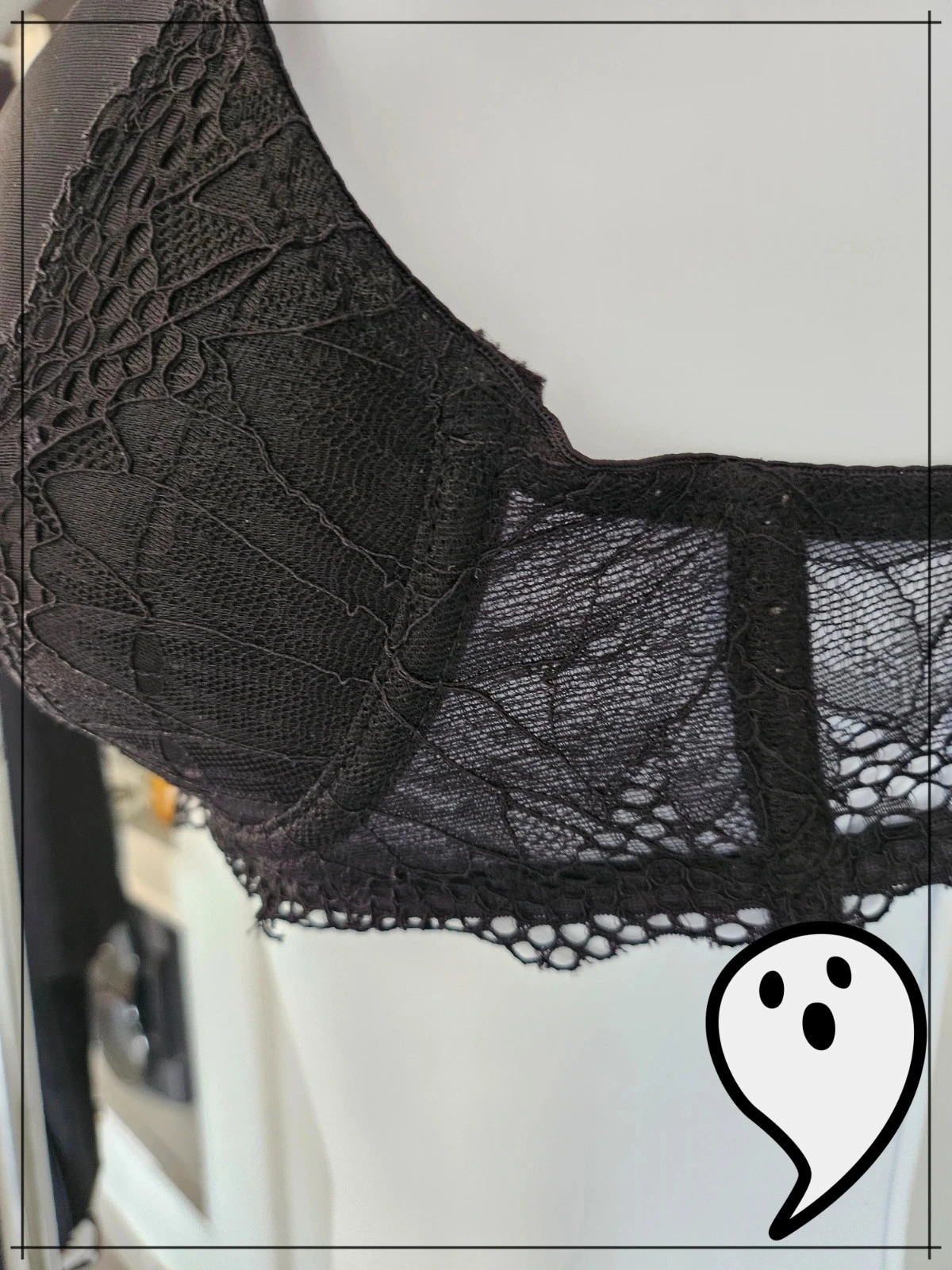 sutiã preto com renda estilo gótico La City – photo 5